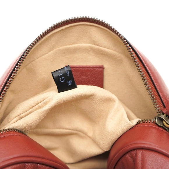 Gucci Marmont Chevron Crossbody Round Chain Shoulder Bag New - Picture 8 of 8